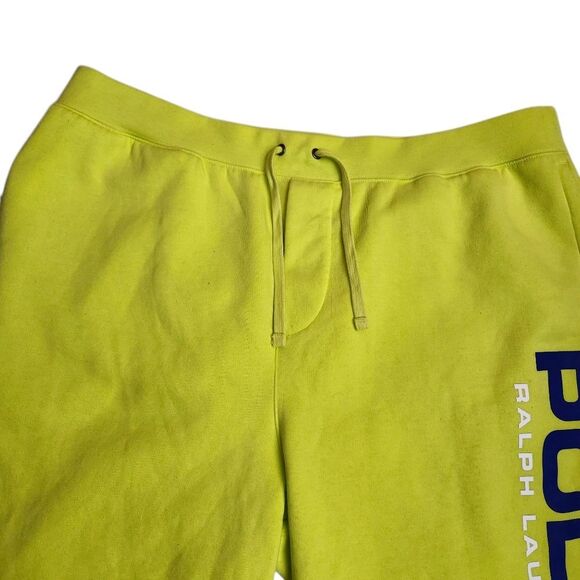 Polo Ralph Lauren Neon Yellow Fleece-lined Mens Shorts Sz 1XB - Picture 4 of 8